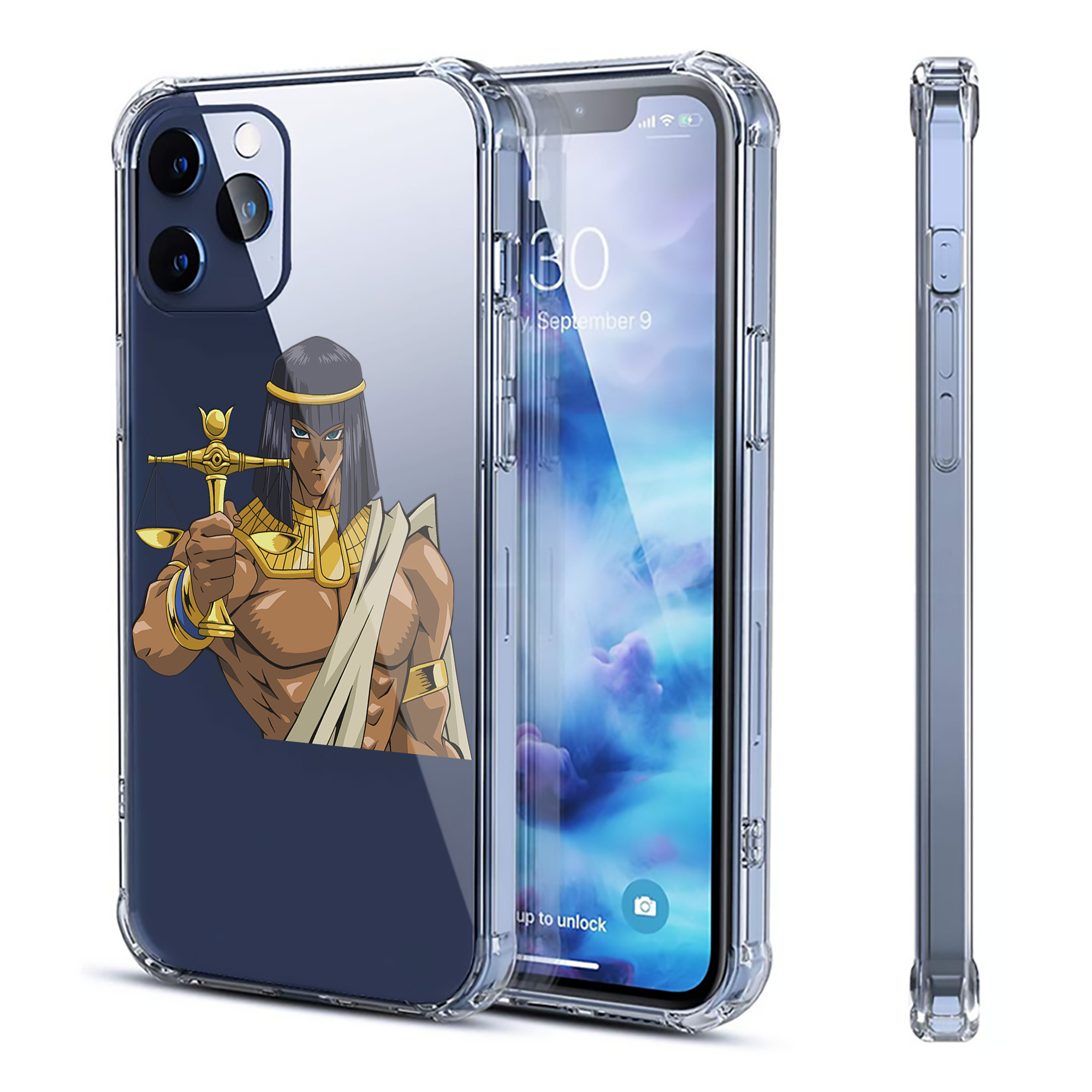 （画像用） 遊☆戯☆王 Yu-Gi-Oh! 【iPhone 12シリーズ対応】透明スマホケース（クリアソフトケース）